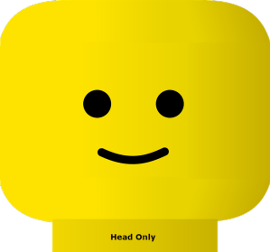 3D LEGO head (Head Only)